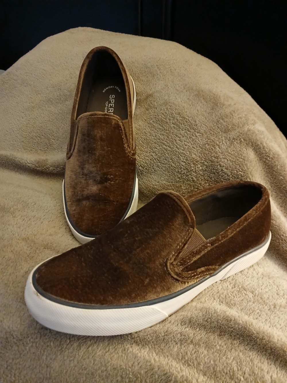 Sperry Velvet Brown Slip On Shoes